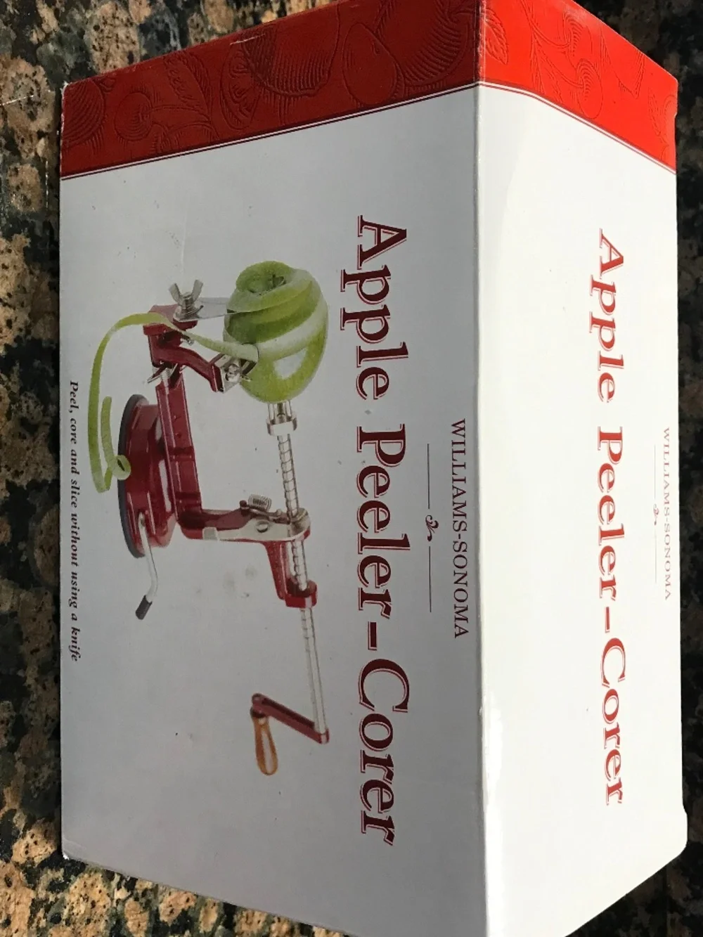 GRANDMACORE WILLIAMS SONOMA APPLE PEELER-CORER IN BOX